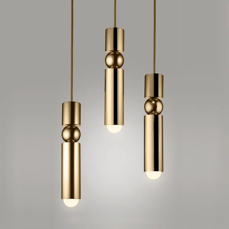 Nordic Brass Pendant Lamp Modern 