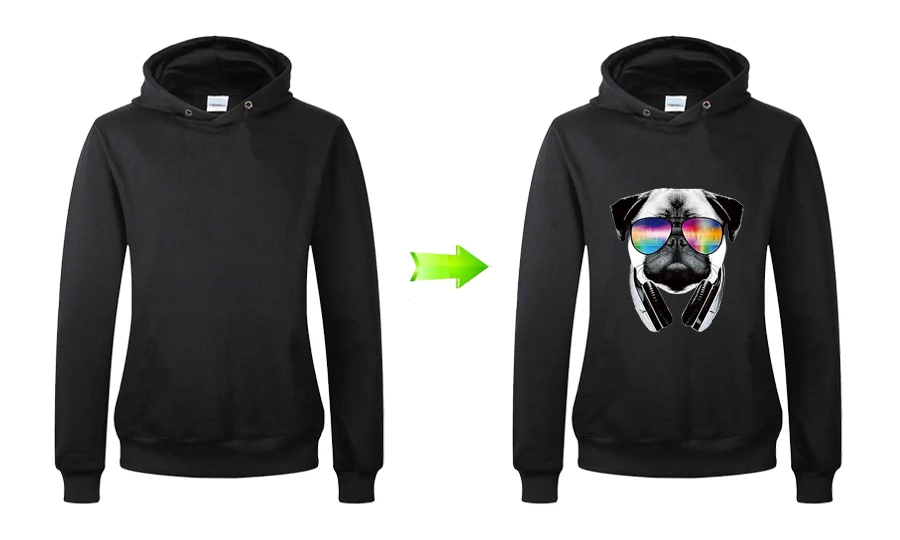 4Dj Dog Patch Iron On Clothes 2018 New T-Shirt Diy Decoration A-Level Washable Easy Print By Household Irons Parches