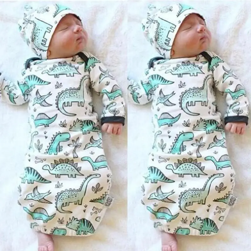 2018 спальный мешок для новорожденных, детский спальный мешок, детские одеяла для мальчика, зимний спальный мешок с динозавром из