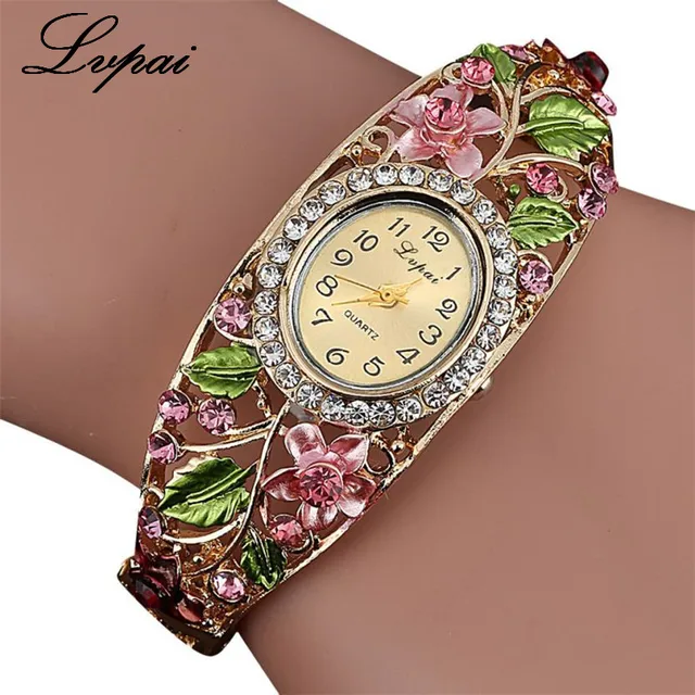 2017 Lvpai Watches Women Fashion Rhinestone Flowers Watch Bracelet Watch Wristwa 2017 Lvpai Watches Women Fashion Rhinestone Flowers Watch Bracelet Watch Wristwa