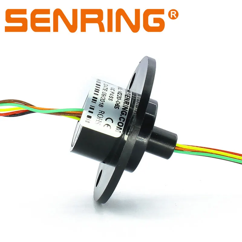 

6 Wires Signal /Power Transmission Capsule Slip Ring with OD 22mm for Video Ethernet Signals Transfer