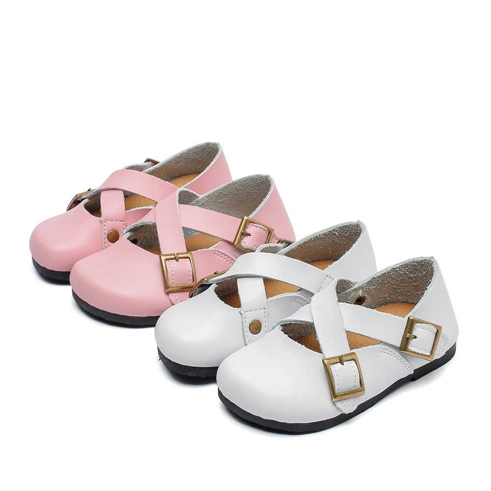 

little girls leather shoes soft baby kids white mary jane with crossed straps for wedding christenning cute princess zapatos