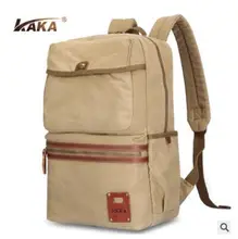 Brand KAKA Men Travel Backpack luxury Brand men laptop backpack Bag waterproof Canvas Rucksacks knapsack men School bag