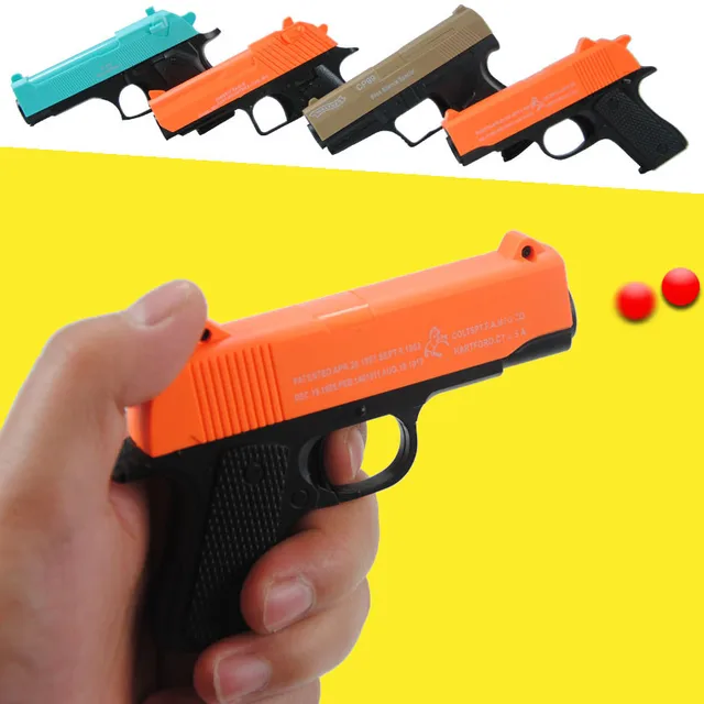 16 Colored Plastic Toy Guns for Children Toy Gun Model Outdoor
