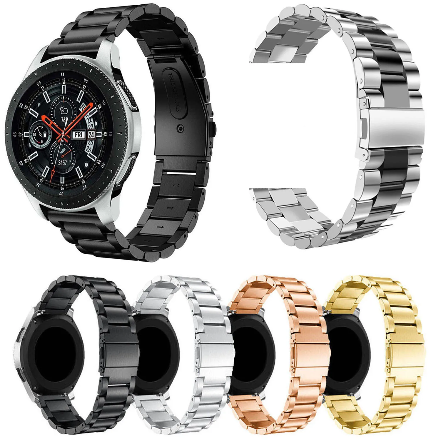 Ремешок для часов из нержавеющей стали Samsung Galaxy 46 мм ремешок браслета Gear S3