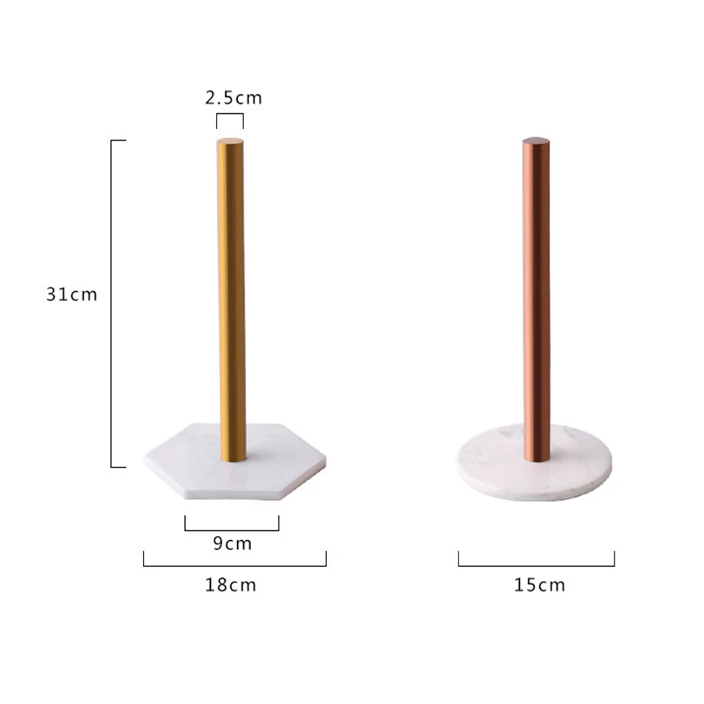Настольная позолоченная настольная стойка, органайзер для полотенец, скандинавский Мраморный держатель тканевой бумаги, декоративные наклейки для унитаза, кухонный ролик для хранения