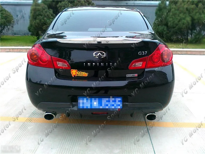 2007-2010 G35G37 4D JDM REAR BUMPER  DIFFUSER SPLITTER CF (10)