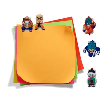 

1pcs Dragon Ball Paper Clips Action Figure Bookmarks DIY Binder Clips for Note Paper Stationery Binding Supplies Kids Gift