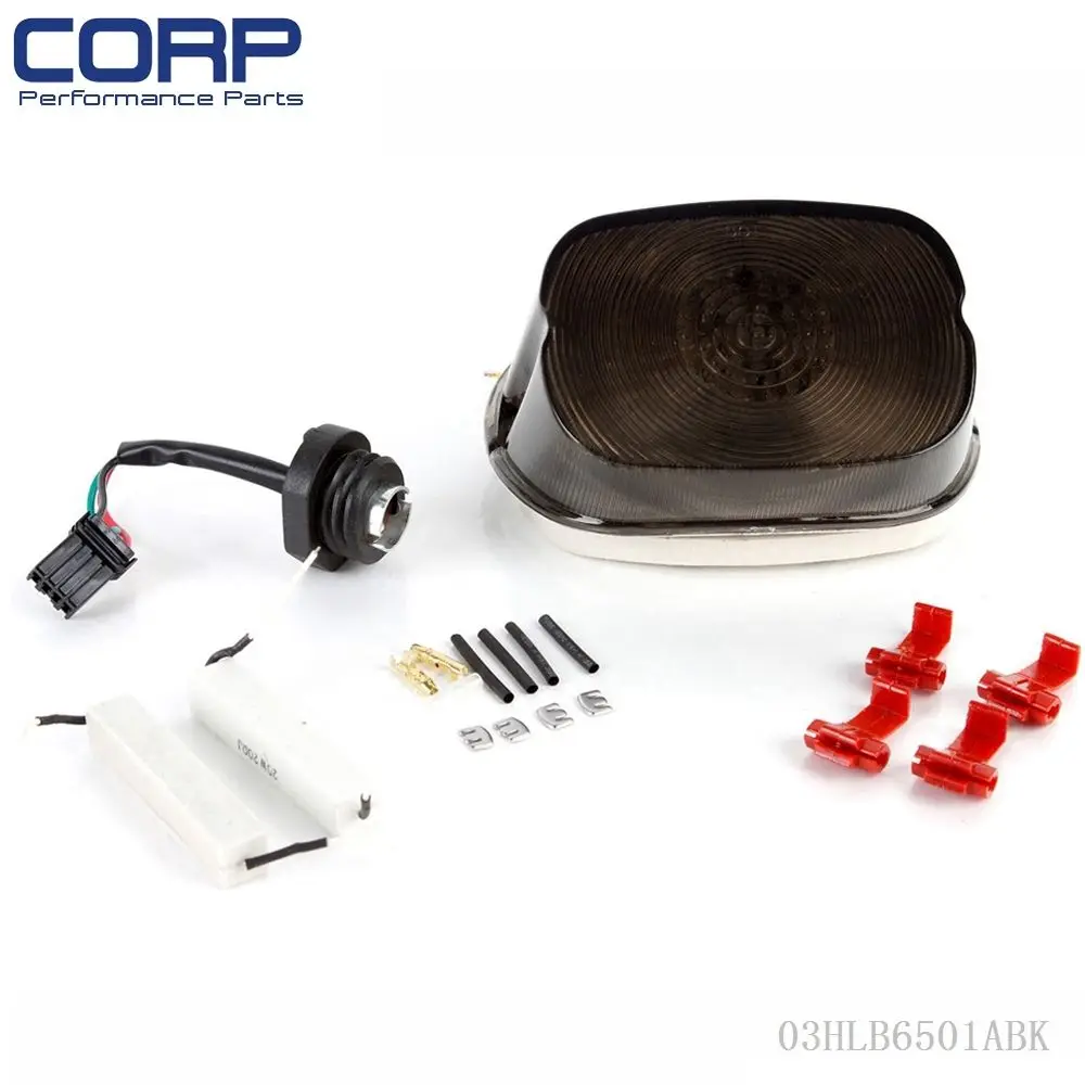 

New Smoke LED Tail Brake Light For 96-08 Harley Softail Spotster Dyna Low Rider
