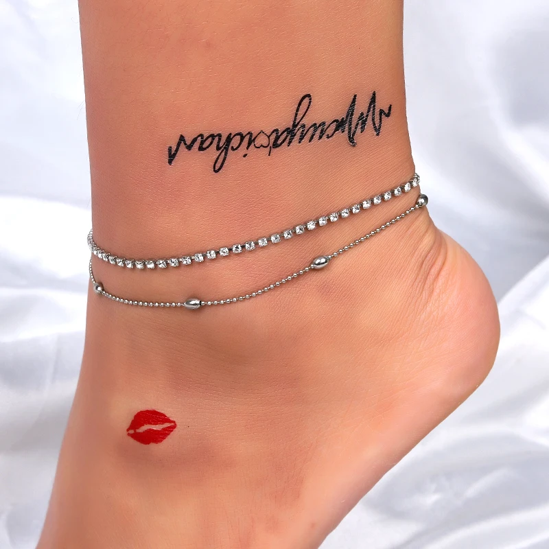 

Trendy Beach Gold Color Crystal Beads Pendant Chain Anklet For Women Charm Foot Leg Chain Bracelet Female Jewelry Gifts Boho