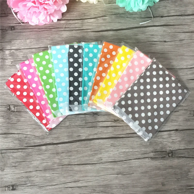 

25Pcs Dot Paper Bag Mini Stand Up Colorful Polka Dot Bags For Birthday Wedding Party Tableware Gift Bag Food Safe Paper Bags