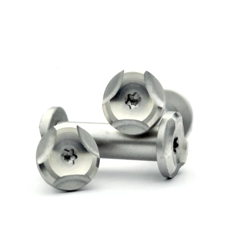 

Diy Knife material Making knife Handle screw Folding Knife rivet Plum flower sharp 12 size Straight knife folding nut