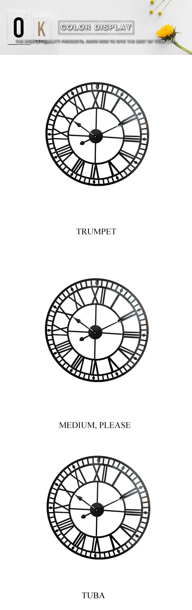 big clock wall mirror wall clock (16)