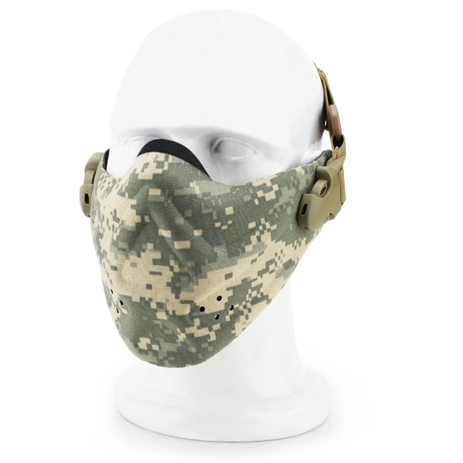 

Super Light Half Face Tactical Mask Camouflage Tactical Mask Outdoor Military Wargame Paintball Airsoft Tactical Half Face Mask