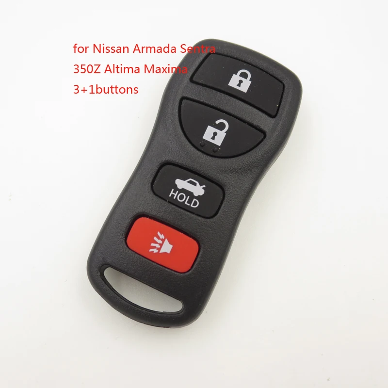 4 Buttons Key FOB Remote Shell Case fits Nissan Infiniti G35 2003 2004 2005 2006 NO LOGO Cocolockey