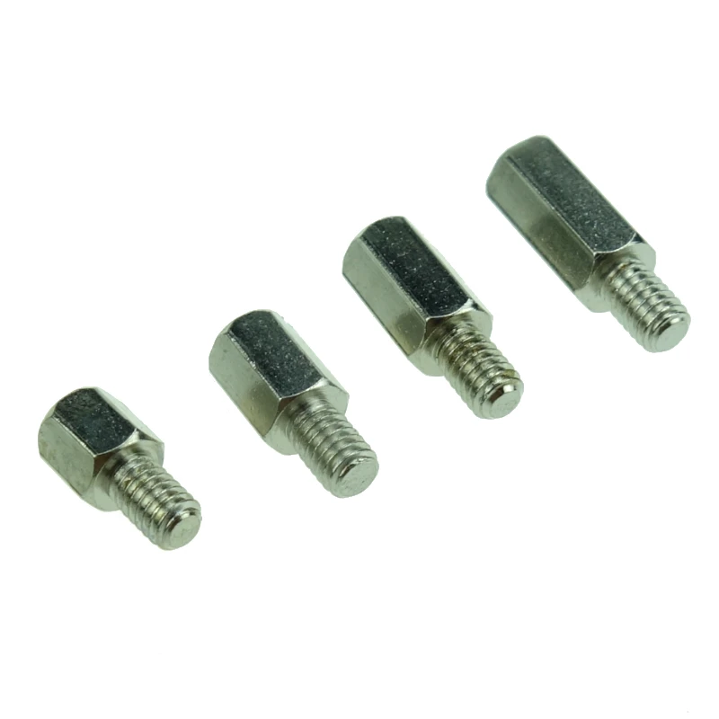 10 pcs M3 M4 Hex Brass standoff spacers Male to female Nickel plated