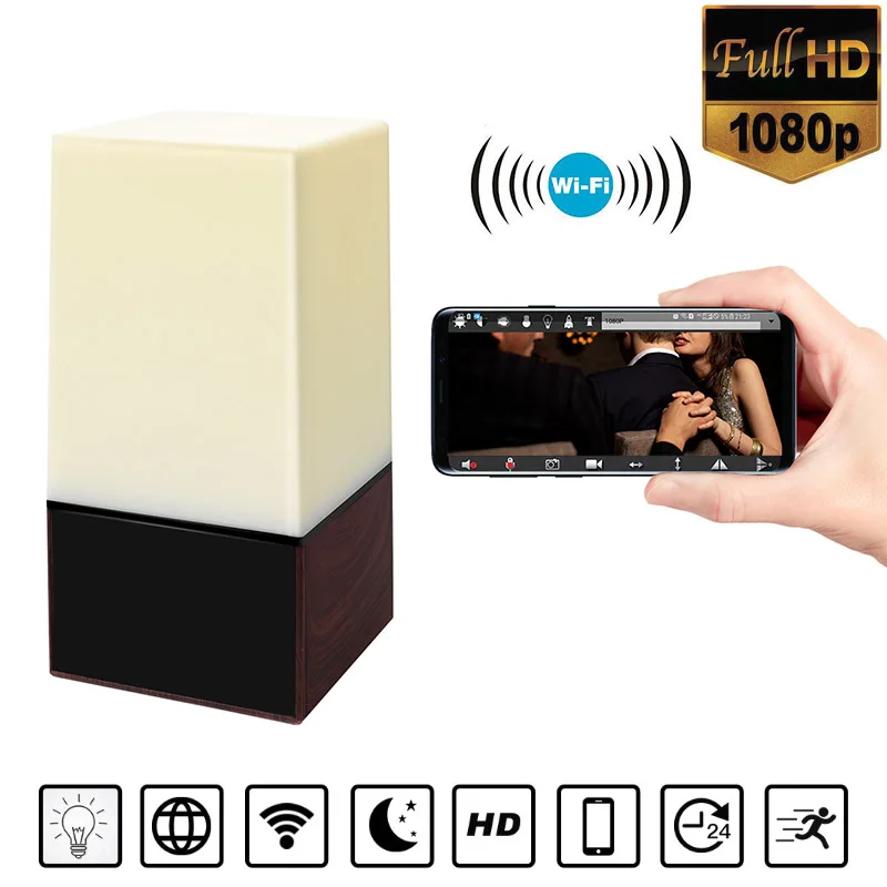 

hidden 12M 1080P Infrared night vision WiFi Mini Night Light Camera IP Invisible Camcorder Bedside lamp Security Motion Detect