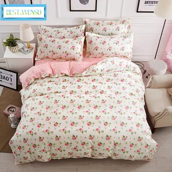

BEST.WENSD Thickening winter luxury bedding set king size- korean bedding sets bed cover Home textile Wedding decoration sheets