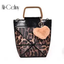 Модные леопардовые модные сумка женский известных брендов маленькая роскошная женская кошелек crossbody сумки на плечо