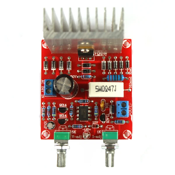 0-30 в 0-1A LM317 цифровой дисплей Регулируемый блок питания модуль DIY наборы