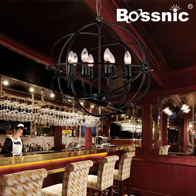 BossnicLighting Restoring ancient ways Wrought iron Creative personality Pendant light Parlor|Restautrant|Dining room|Hotel Lamp