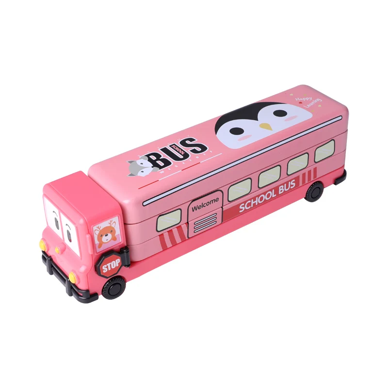 

Cute Creative bus Pencil Case For kids Multifunction Pencil Box School Pencil Bag