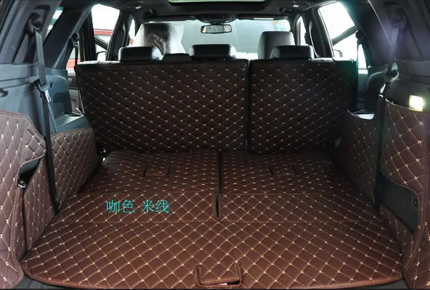 Rear Trunk Cargo Hatch Floor Mats Pad Cover Carpets Waterproof For Ford EVerest SUV 4