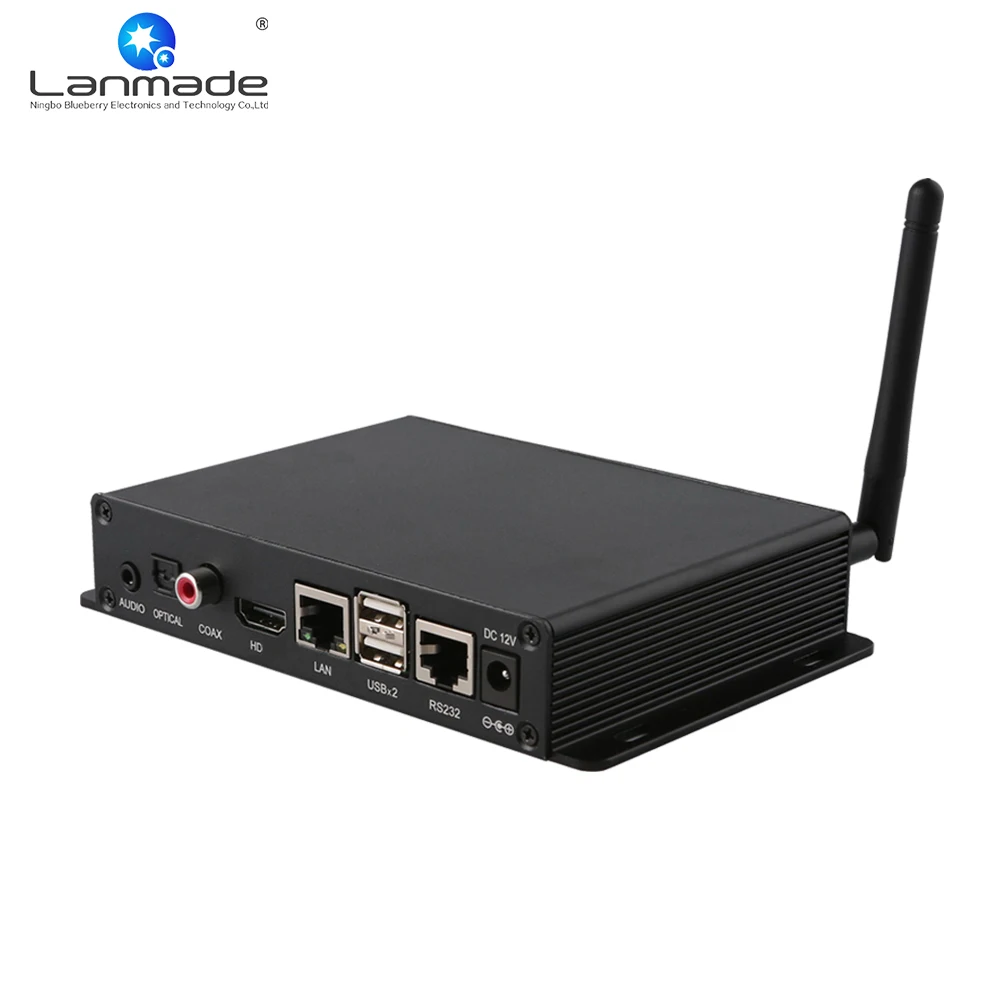

Auto play and loop play 2160P 4K digital signage player