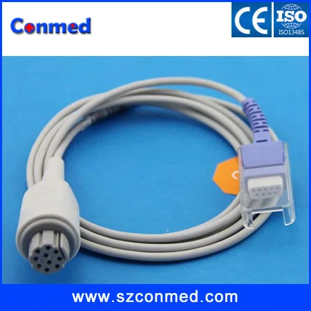 Datex Blue Cable,10PIN DB9F,Sp02 Sensor Extension Cable, Sp02 Sensor,Medical Cable