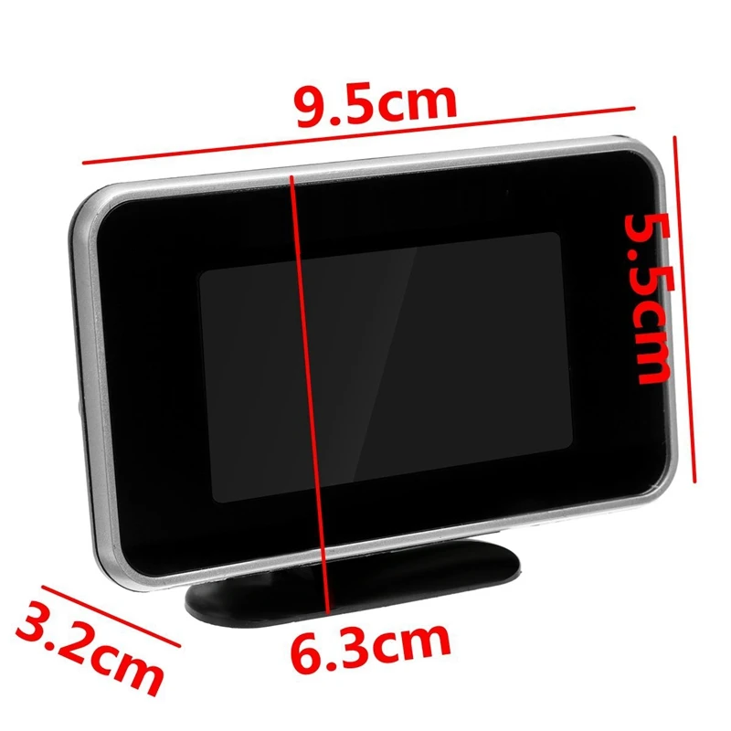 4-в-1 Lcd Автомобильный цифровой ЖК-дисплей инструмент масляной Давление Датчик вольтметр уровня топлива Температура воды метр сиамские часы M10