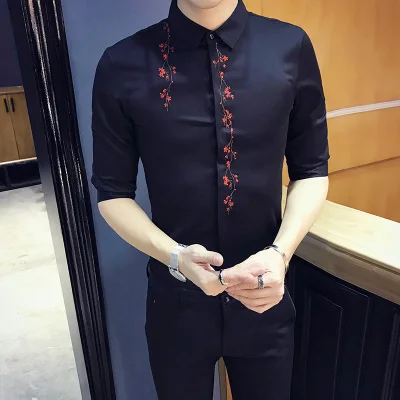 boys black short sleeve dress shirt