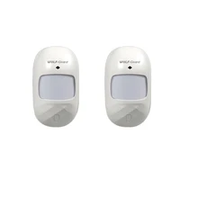 2 шт. волк-охранник беспроводной Широкоугольный PIR датчик движения Детектор анти свет для домашней охранной сигнализации 3g/GSM сигнализация панель