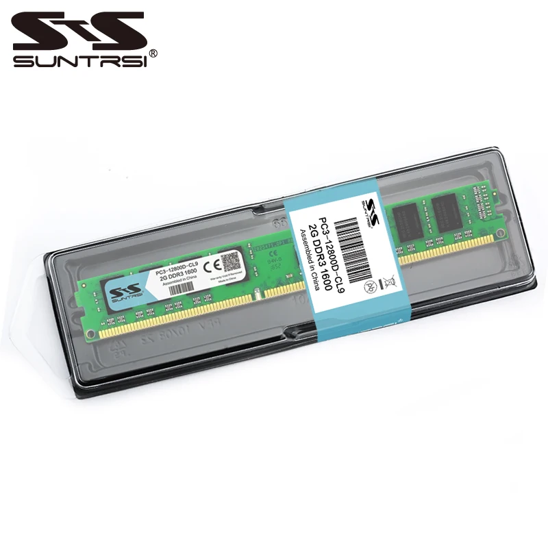 Suntrsi DDR3 2 ГБ Оперативная Память память 1066 1333 1600 мГц 240pin 1,5 В Системы высокой совместимых настольных памяти для настольный компьютер
