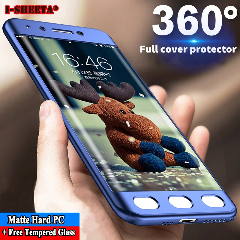 360 градусов Полная защита жесткий чехол для samsung Galaxy J2 J5 J7 Prime 9H закаленное стекло