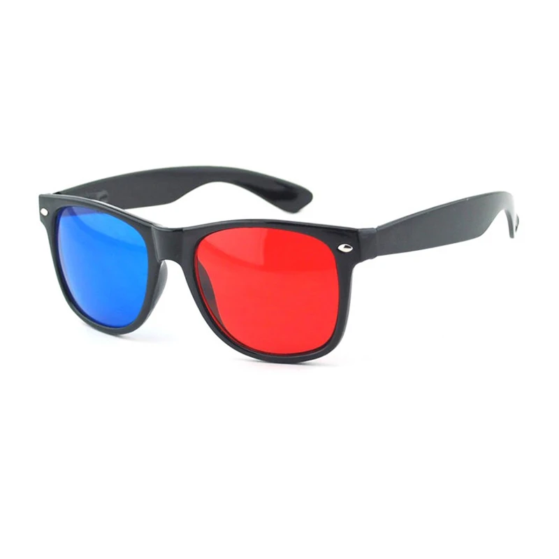 Universal type Red Blue 3D Plastic Glasses for 3D DVD Home Theater