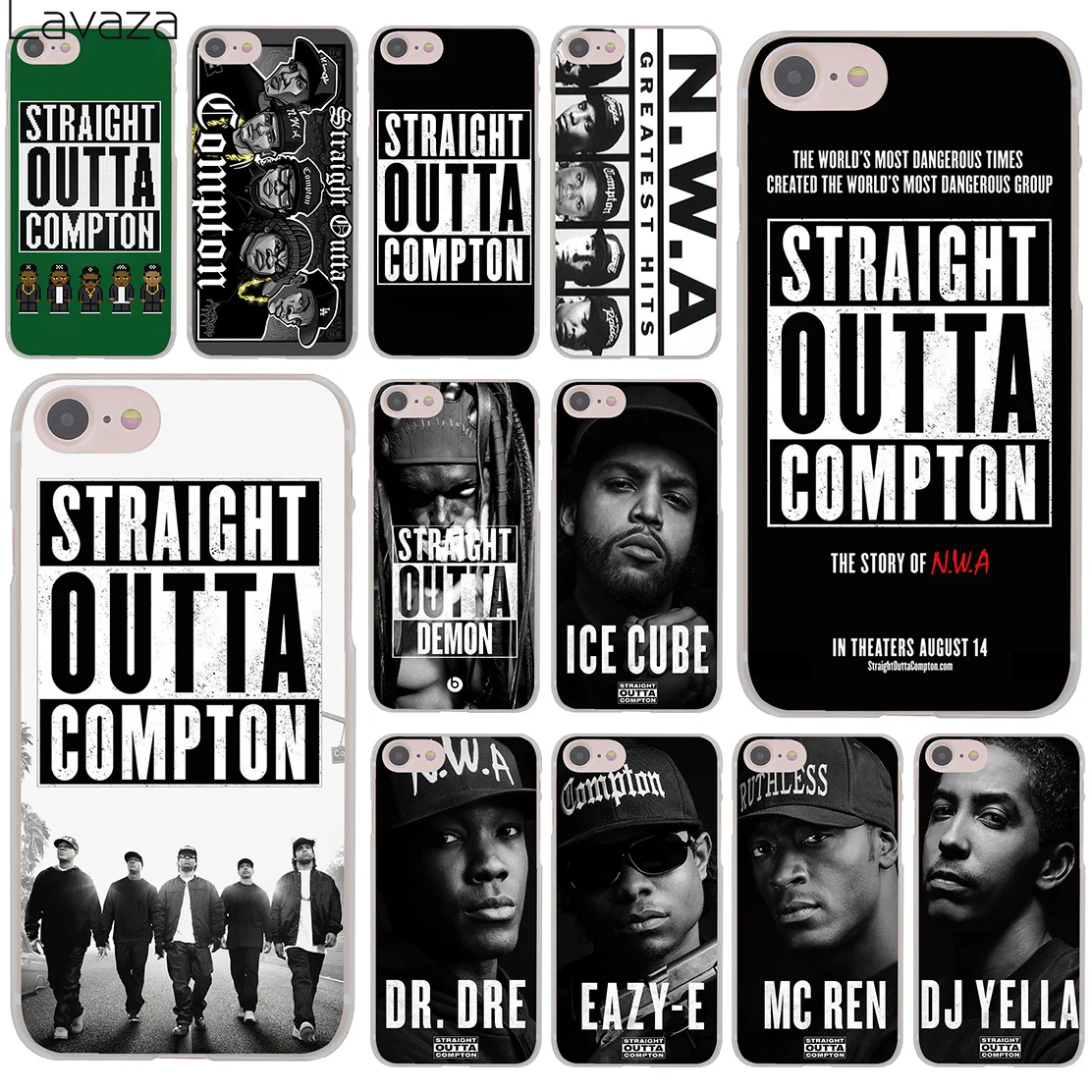 Lavaza Straight Outta Compton NWA Night Watch Art жесткий чехол для телефона iPhone XR X 11 Pro XS Max 8 7 6S 5 5S SE 4S 4 10