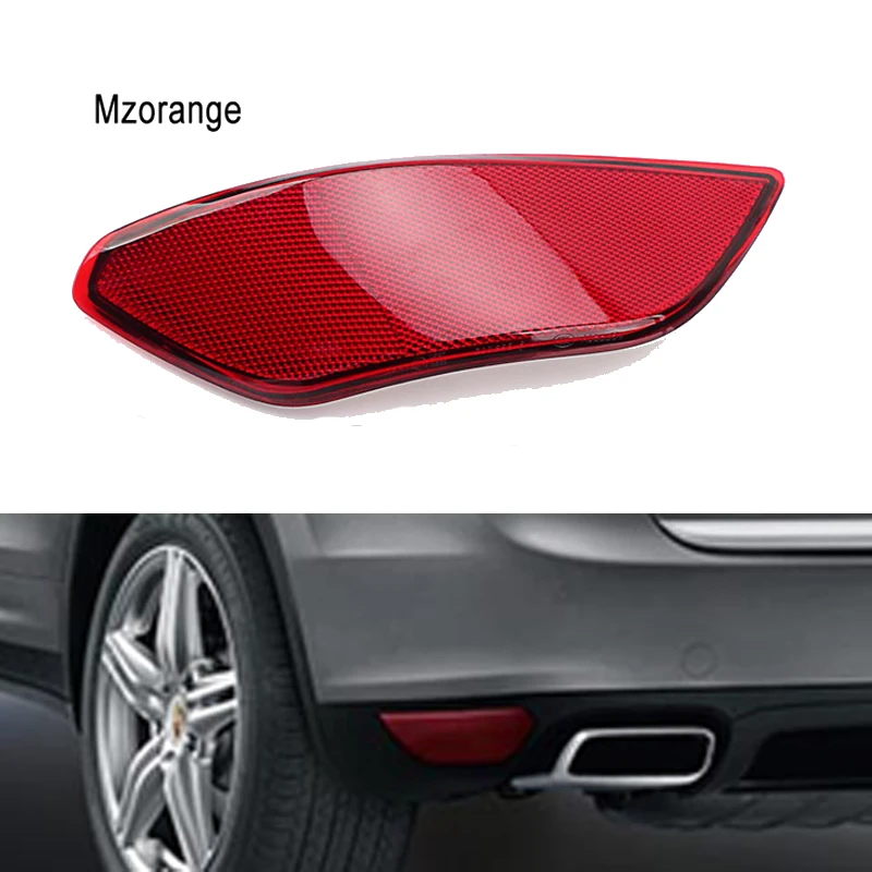 Красный задний бампер для Porsche Cayenne 2011 2012 2013 2014 Отражатель тормоза поворота Хвост