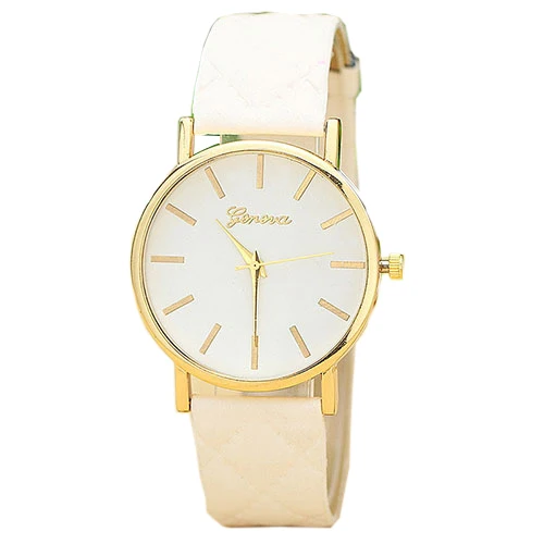 

Xiniu Watch Women Vogue Grid Brand Unisex Leather Band Wathes Men Analog Quartz WristWatch #EL
