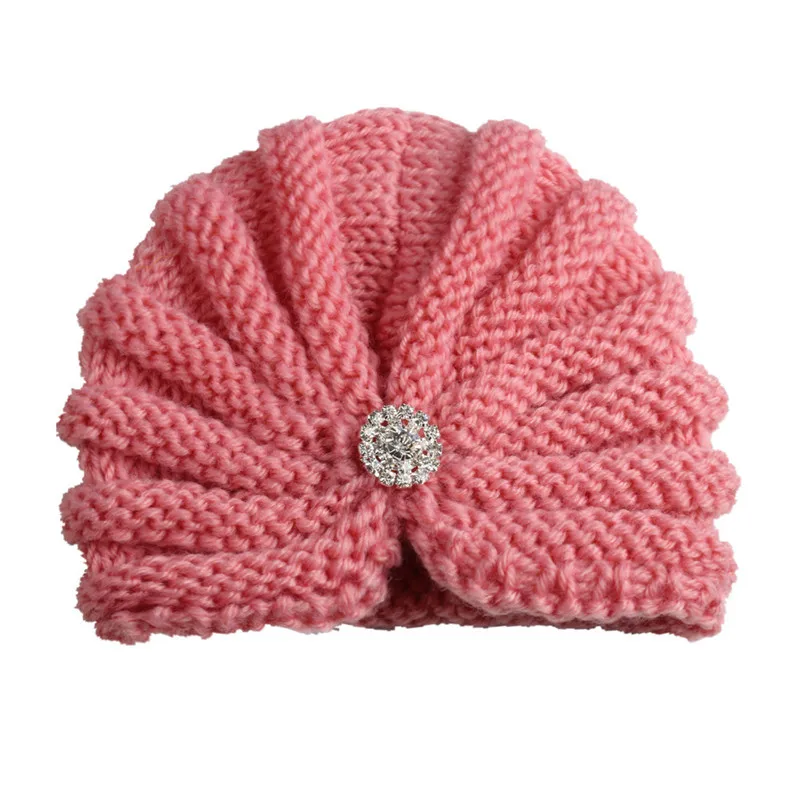 Горячая мода зима шляпы для девочек с Карамельный цвет Knit Beanie Hat Baby Шапка Fotografia