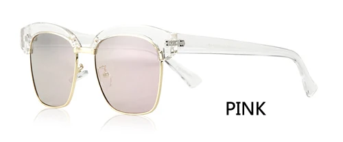 FEISHINI брендовые дизайнерские счетчики Superstar мужские солнцезащитные очки женские Классический магический куб антибликовые оригинальные UV400 Солнцезащитные очки унисекс - Цвет линз: WTYJ205 pink