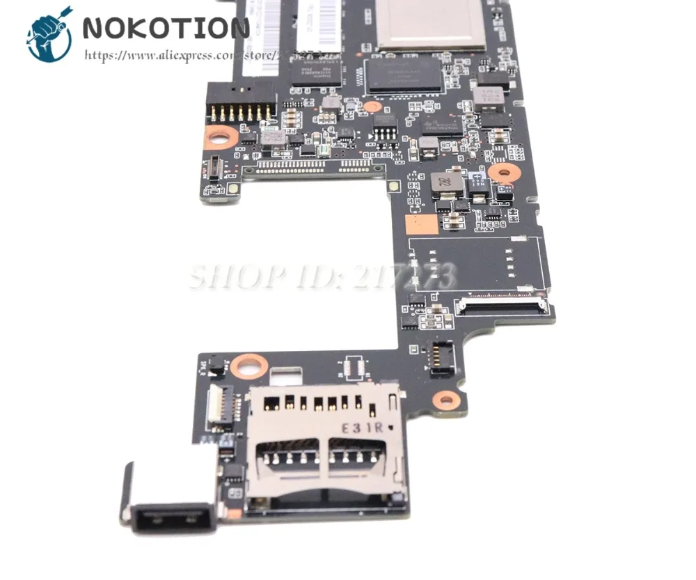  NOKOTION Für Lenovo Yoga 11 Laptop Motherboard T30 CPU 2g RAM 64g SSD FRU 90002143 11S11201291 WICH