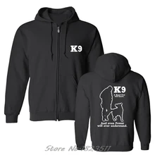 Criatura natural k9 com capuz homens polícia militar cão k9 dos homens moletom de fitness casual hoodie masculino hip hop jaqueta topos harajuku