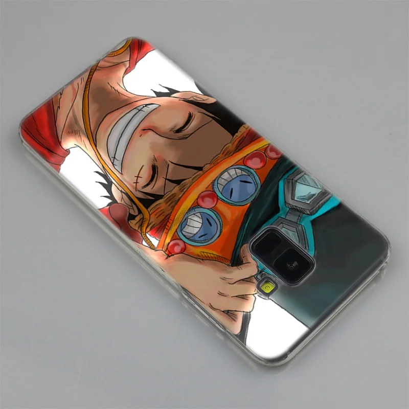 Аниме One Piece Monkey D Луффи силиконовый чехол для Samsung Galaxy A50 A30 A10 A40 A6 A8 плюс A20 E A5 A7 2018 2017