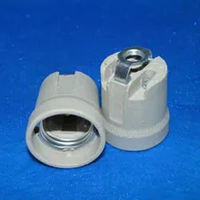 Аксессуары к осветительным приборам E27 керамический держатель лампы u-образный каркас высокая термостойкость винт основание светильника 10 шт