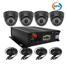 Free Shipping 4CH GPS Track G sensor SD Car Vehicle DVR MDVR Video Recorder Truck Bus