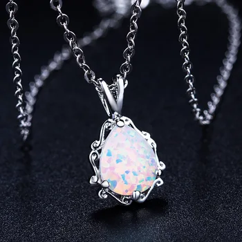 

2020 New Original Crystals from Swarovskis Opal Choker Necklaces 925 silver Fine Jewelry For Women Christmas Party