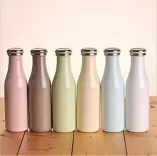 

Cute cartoon stainless steel vacuum thermoses milk bottles Creative students children portable vacuum flask cups