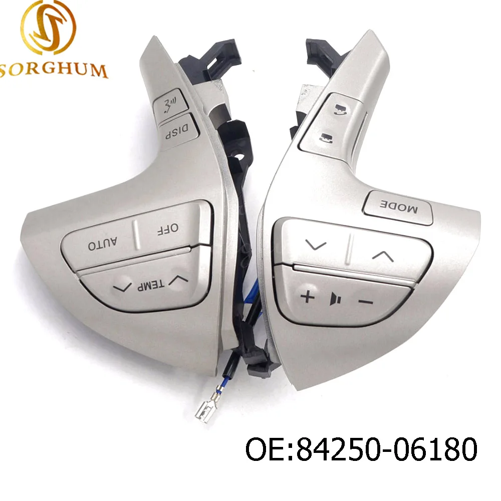 

84250-06180 Top quality Steering Wheel Audio Control Button Switch For TOYOTA HILUX /VIGO /COROLLA /CAMRY /HIGHLANDER /INNOVA