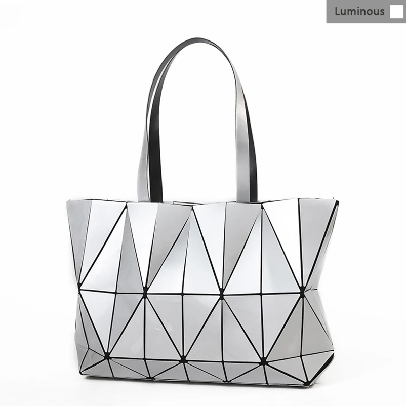Nevenka Women Luminous Handbag Leather Shoulder Bag Women Geometric Handbags 2018 Large Tote Bag for Women Leather Crossbody Bag07
