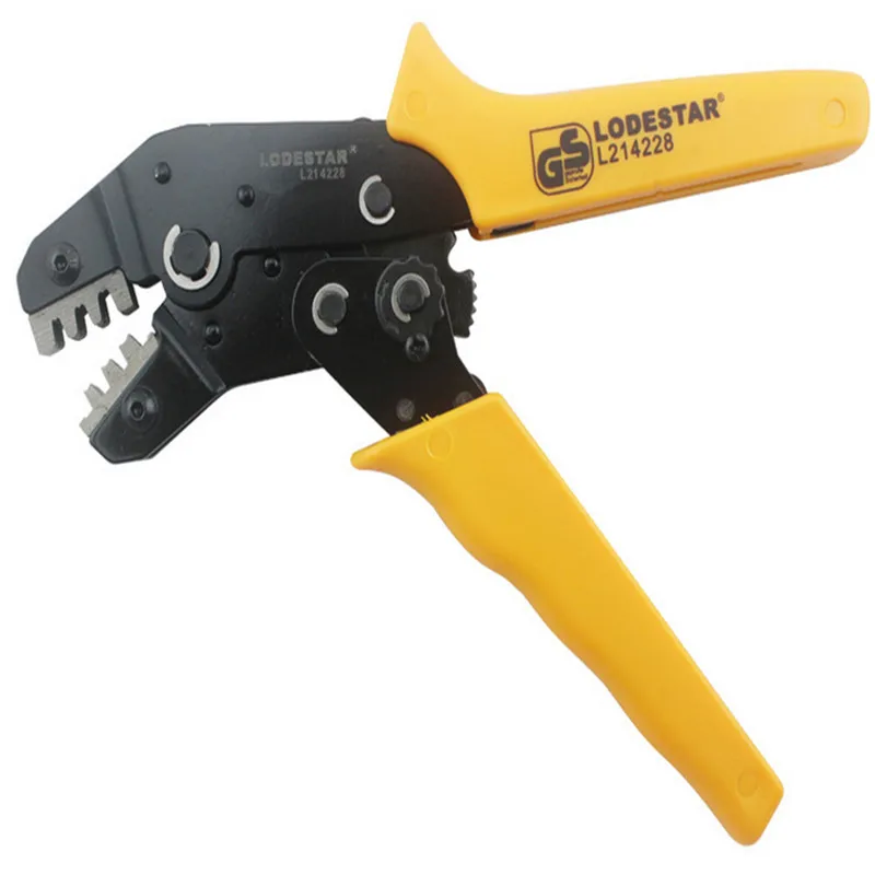 

LODESTAR Multifunctional L214228 Chrome vanadium alloy steel Ratchet Terminal Wire Stripper with flat mouth Crimping Tool